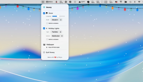 เพิ่มความสนุกสนานในวันคริสต์มาสให้กับ Mac ของคุณด้วยแอปฟรีนี้
